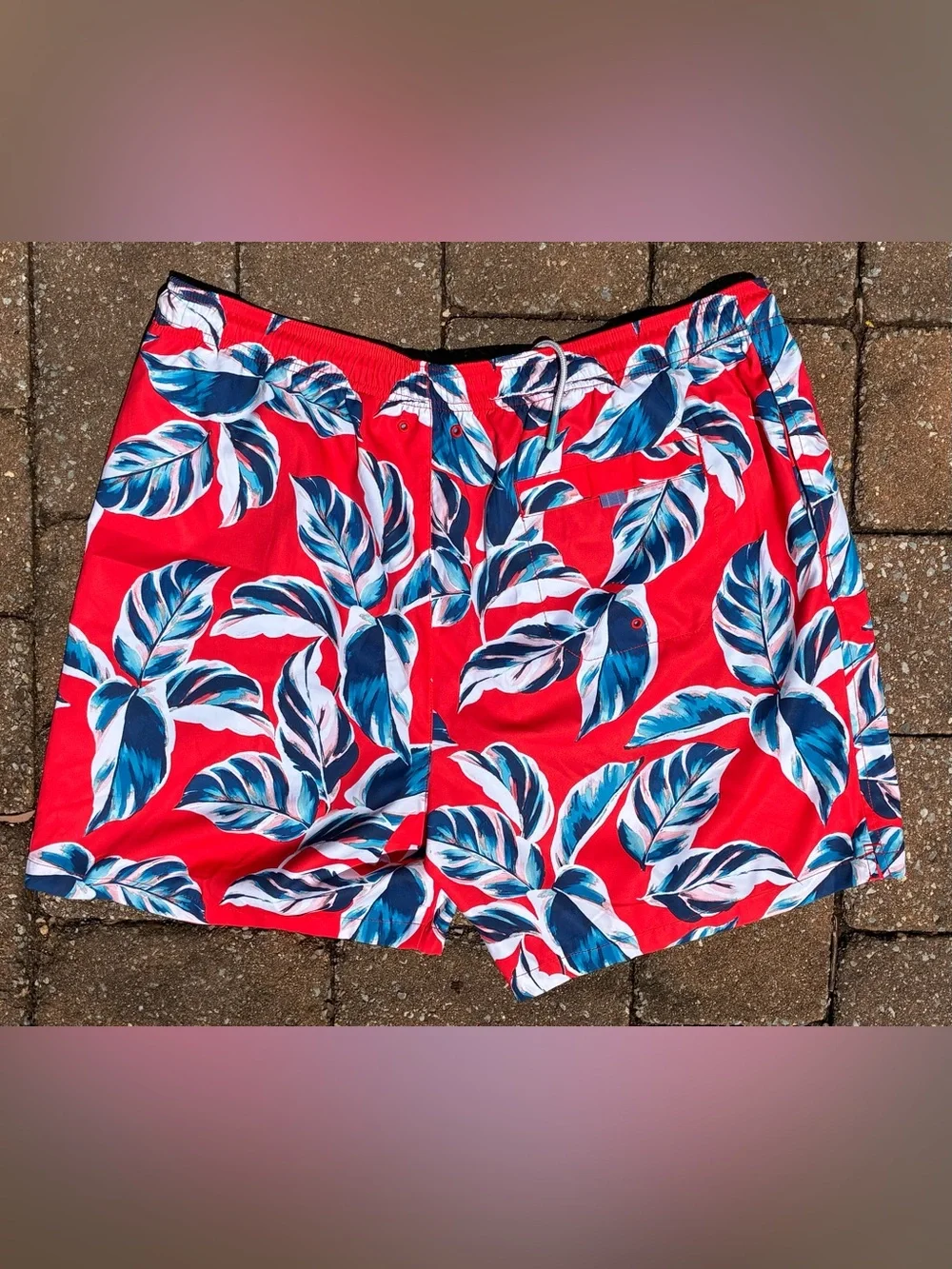 NEW Tommy Bahama 2XL - XXL - Mens Naples Harbor Swim Trunks Shorts Apple Blossom